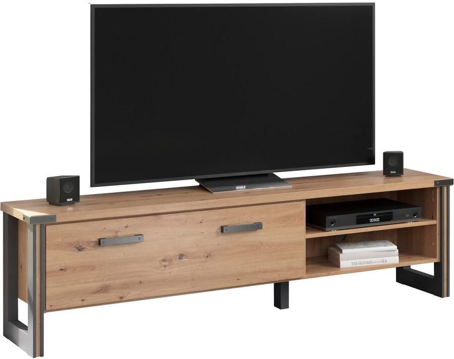 Home affaire Tv-meubel Mia Houtlook eiken 178 cm brede kast (1 stuk)