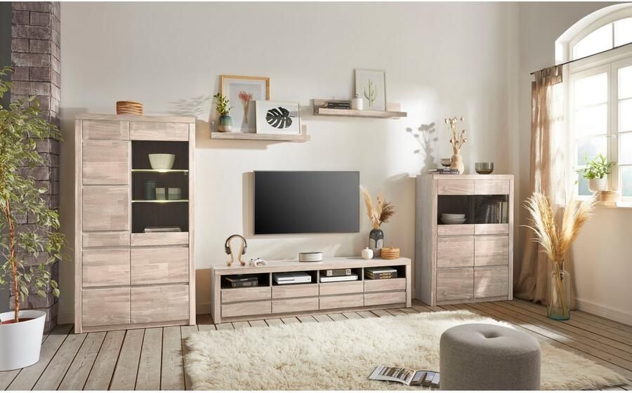 Home affaire Tv-meubel Silkeborg mooie greeploze look breedte 180 cm