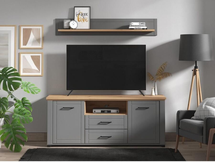 Home affaire Vitrinekast Valencia Deuren en legplanken met 4 mm veiligheidsglas