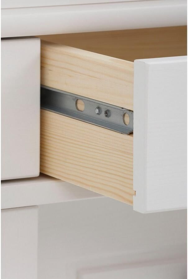 Home affaire Vitrinekast Anabel van massief grenen fsc breedte 110 cm hoogte 190 cm