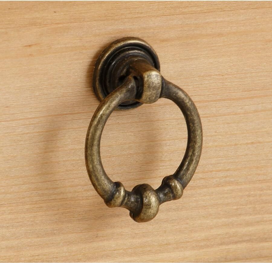 Home affaire Vitrinekast ANNA Hoogte 187 cm breedte 100 cm metalen handgrepen van massief grenen FSC