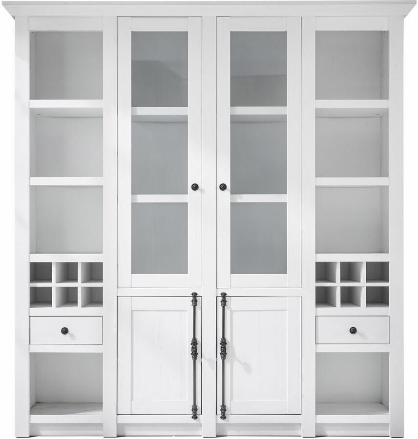 Home affaire Vitrinekast California Breedte ca. 194 cm (4 stuks)