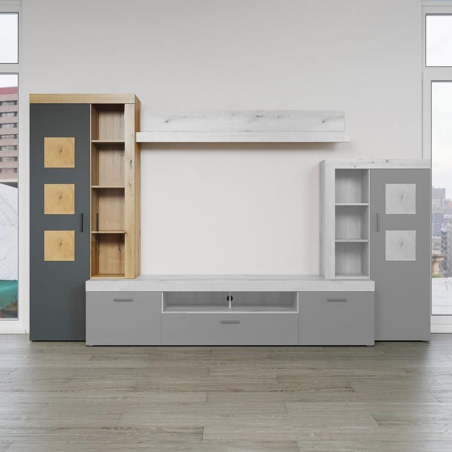 Home affaire Vitrinekast Gent Met eindnerf toepassingen (1 stuk)