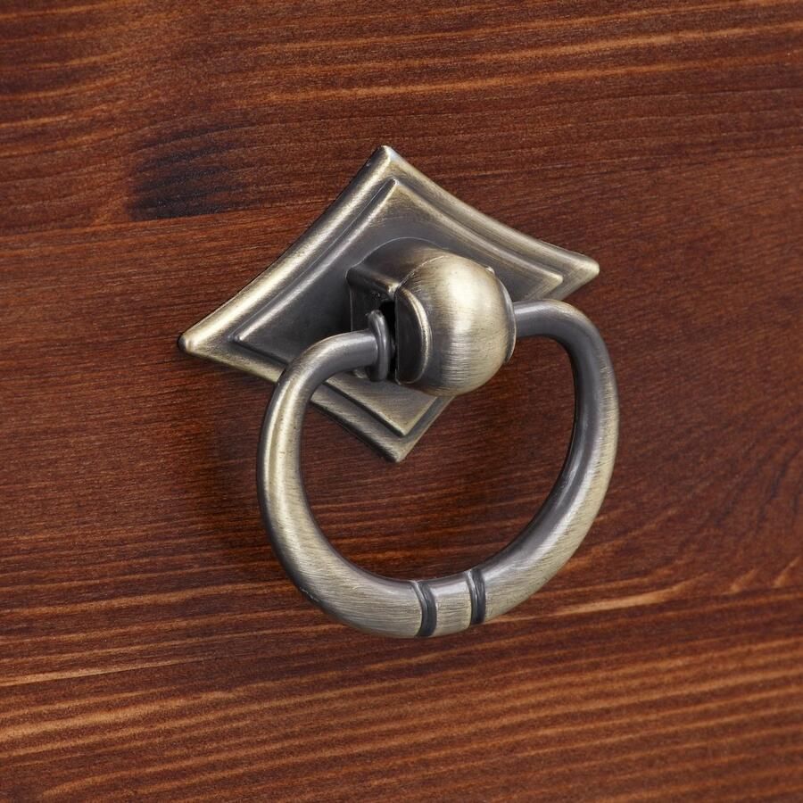 Home affaire Vitrinekast Gotland Breedte 80 cm hoogte 178 cm met glazen deuren van massief grenen FSC