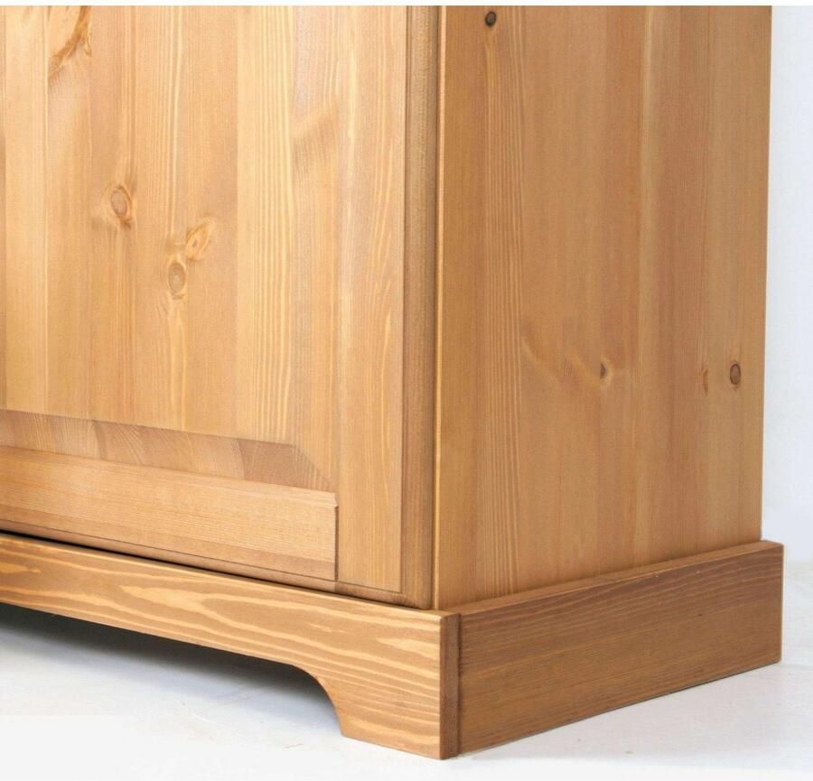 Home affaire Vitrinekast Rügen gecertificeerd massief hout hoogte 192 cm in landhuisstijl