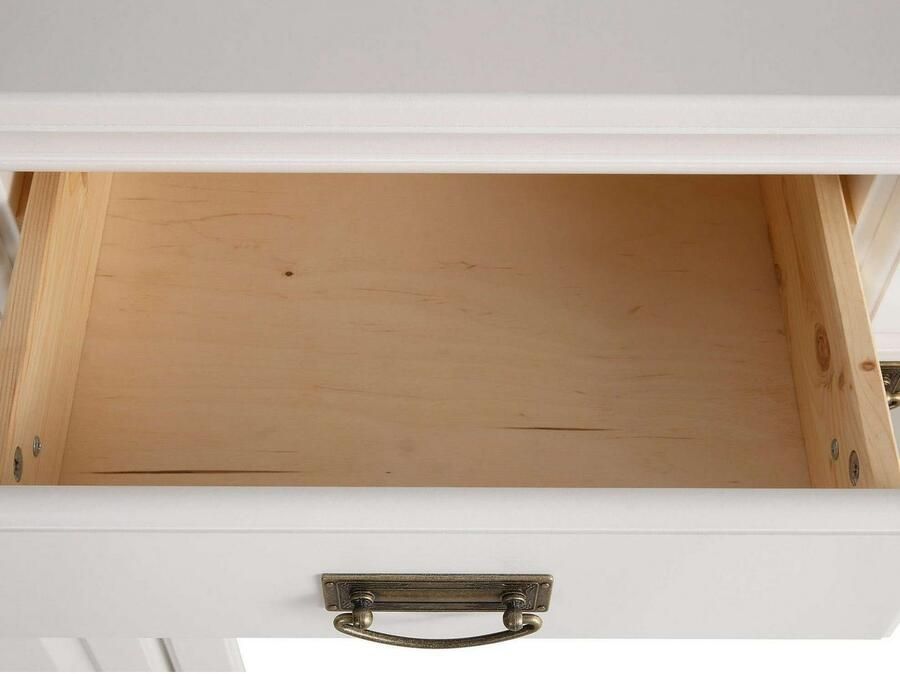 Home affaire Highboard Rügen Vitrine in landelijke stijl gecertificeerd massief hout hoogte 131 cm