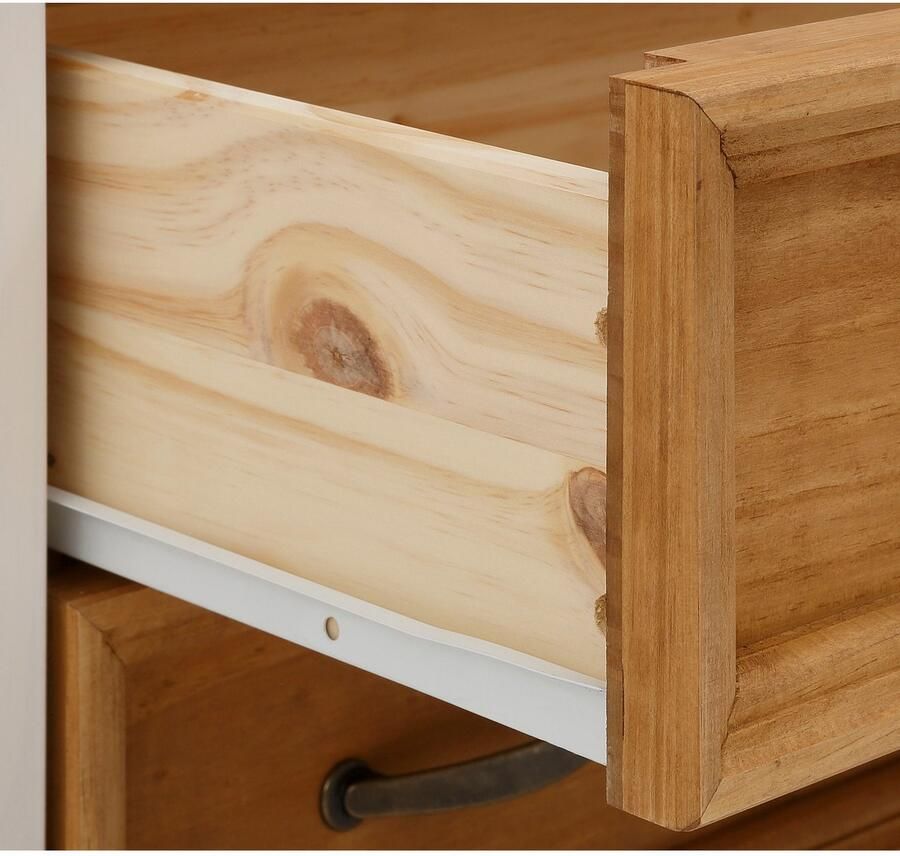 Home affaire Vitrinekast Selma Hoogte 180 cm met mooie houtnerfstructuur