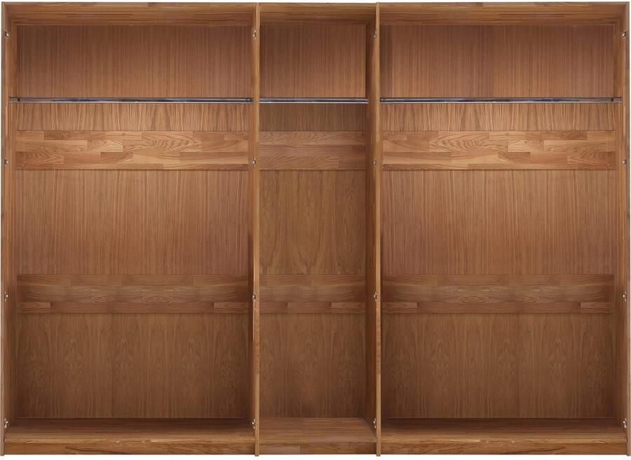 Home affaire Draaideurkast Chamara van massief eikenhout in verschillende breedten hoogte 218 cm