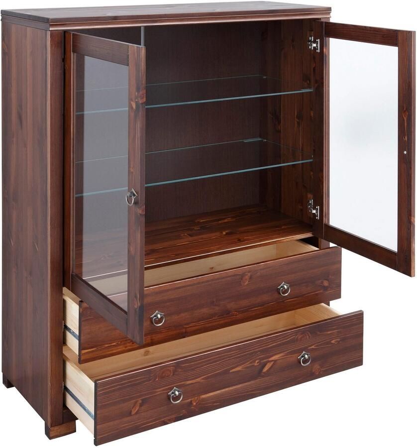 Home affaire Wandmeubel Gotland bestaand uit 1 highboard 1 tv-meubel en 1 vitrinekast (set 3-delig)