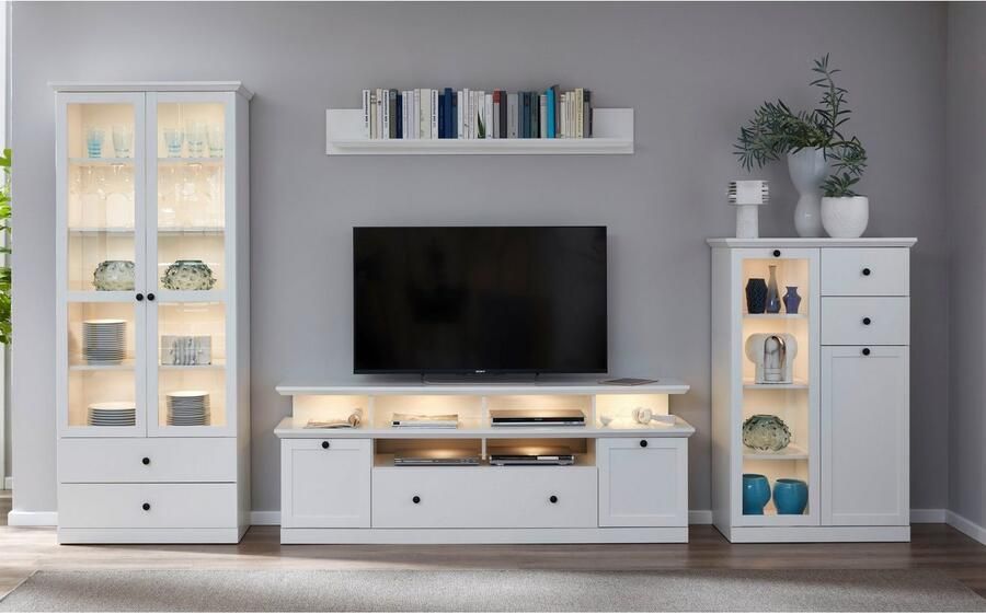 Home affaire Wandplank Örebro Boekenrek in tijdloze landhuisstijl Afmetingen (B D H) 139 17 21 cm