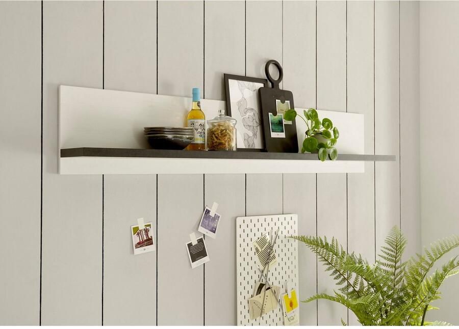 Home affaire Wandplank Sherwood Breedte 160 cm in modern houtdecor 28 mm dikke legplanken