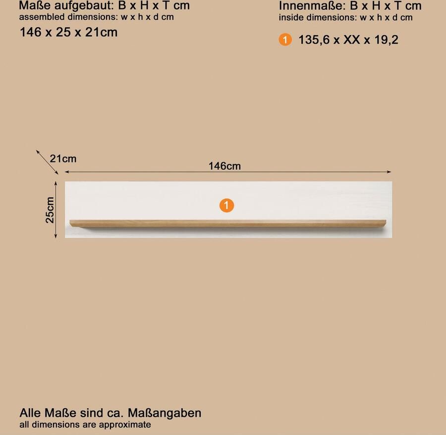 Home affaire Wandrek Nybro Breedte 146 cm