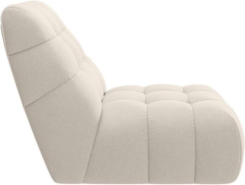 Home affaire Fauteuil AURELIAN loveseat XXL leesstoel grote stoel met golfondersteuning velours fijne structuur grove structuur