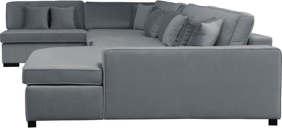 Home affaire Zithoek Skara U-vorm Loungebank met binnenveringsinterieur in vele overtrekkwaliteiten