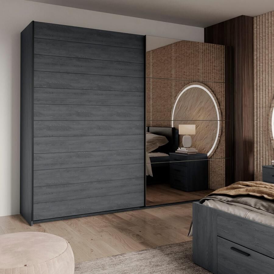 Home affaire Zweefdeurkast Galaxy kledingkast linnenkast 200 220 of 270 cm breed