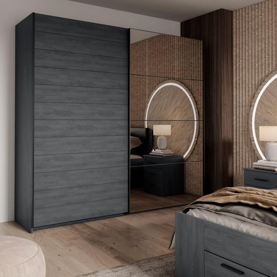 Home affaire Zweefdeurkast Galaxy kledingkast linnenkast 200 220 of 270 cm breed