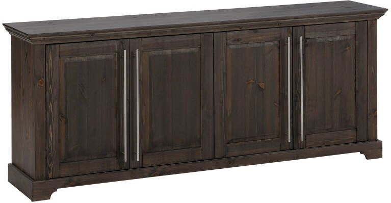 Home affaire Kast Meliss van massieve dennen fsc 4-deurs breedte 171 cm