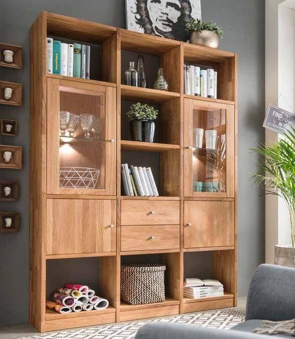 Home affaire Kastelement Ecko van mooi massief wildeikenhout breedte 136 cm