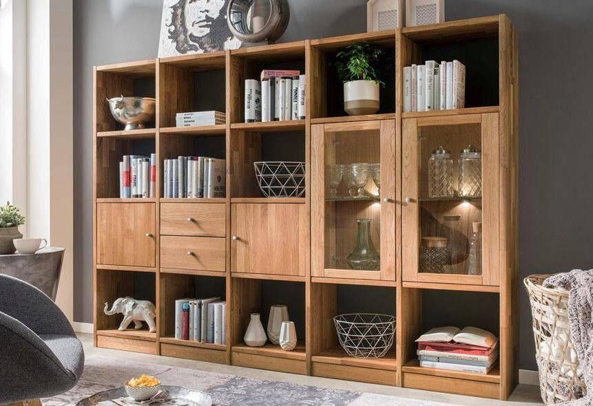 Home affaire Kastelement Ecko van mooi massief wildeikenhout breedte 225 cm