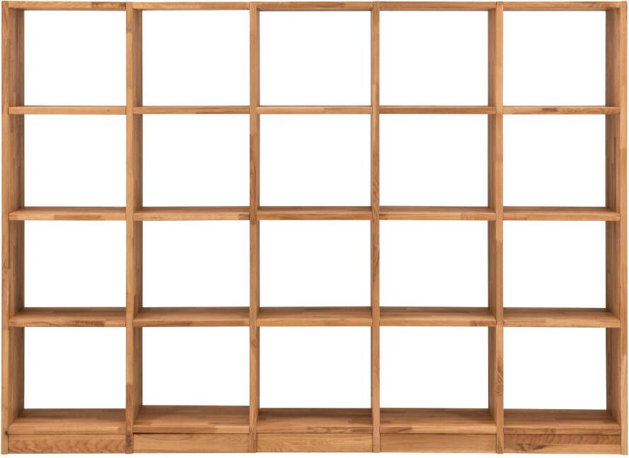 Home affaire Kastelement Ecko van mooi massief wildeikenhout breedte 225 cm met 20 vakken