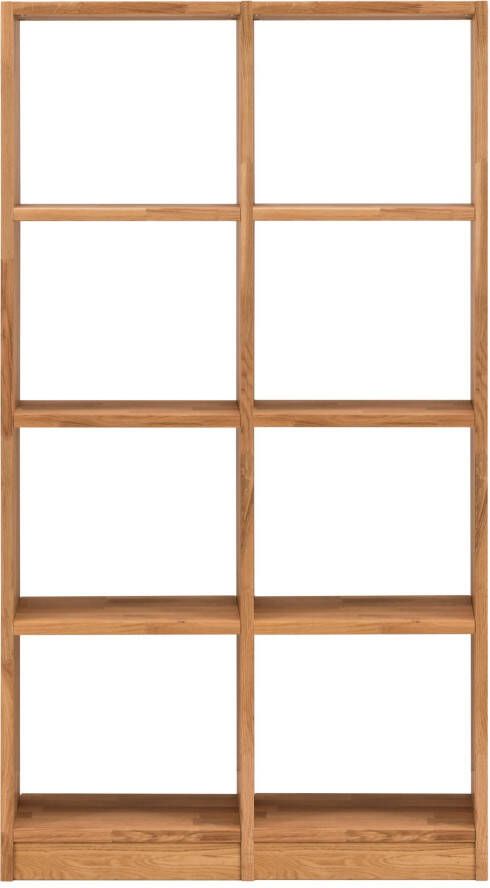 Home affaire Kastelement Ecko van mooi massief wildeikenhout breedte 91 5 cm met 8 vakken