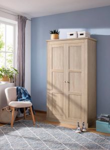 Home affaire Kledingkast Clonmel met plank en garderobestang achter de deuren te bestellen in verschillende kleurvarianten hoogte 180 cm