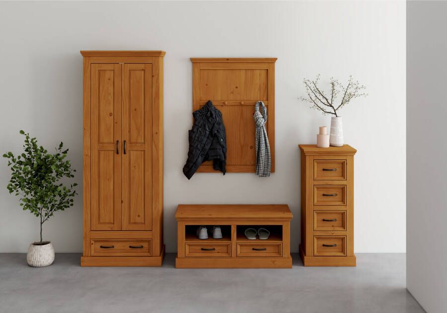 Home affaire Kledingkast Selma met 1 plank en uittrekbare kledingstang breedte 70 cm