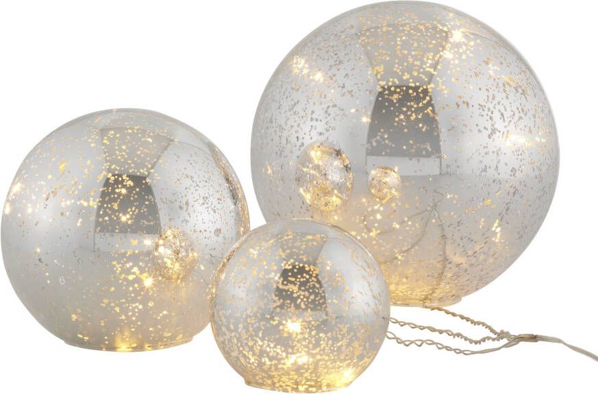 Home affaire Led-bollamp BALLS in een 3-delige set bestaand uit ø 10 15 20 cm