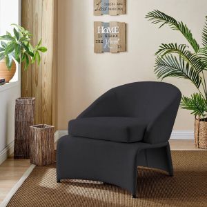Home affaire Loungestoel ISLA met een mooie gemakkelijk te onderhouden linnenstof bekleding in verschillende kleurvarianten zithoogte 46 cm