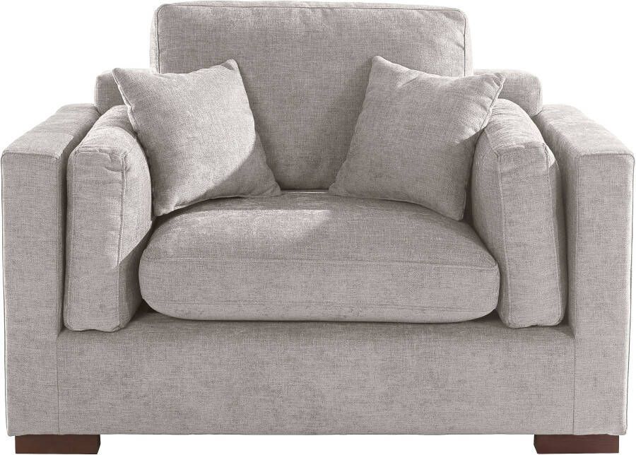 Home affaire Loveseat Fresh Pond zacht zitcomfort incl. sierkussen bxdxh: 140x96x95 cm