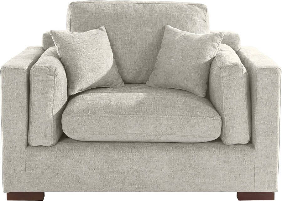 Home affaire Loveseat Fresh Pond zacht zitcomfort incl. sierkussen bxdxh: 140x96x95 cm