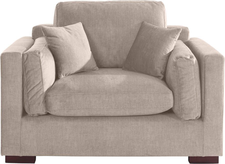 Home affaire Loveseat Fresh Pond zacht zitcomfort incl. sierkussen bxdxh: 140x96x95 cm