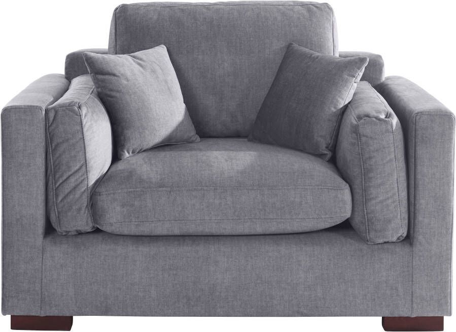 Home affaire Loveseat Fresh Pond zacht zitcomfort incl. sierkussen bxdxh: 140x96x95 cm