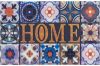 Home affaire Mat Home wandtegels Dessin geschikt voor binnen en buiten, met tekst, in vrolijke kleuren, robuust, Gemakkelijk in onderhoud, antislip, vuilvanger online kopen