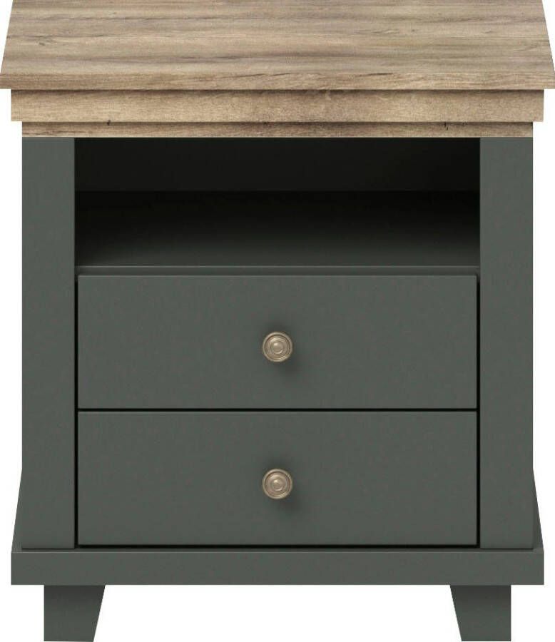 Home affaire Nachtkastje Evora met 2 lades nachtkastje in 2 verschillende kleuren verkrijgbaar
