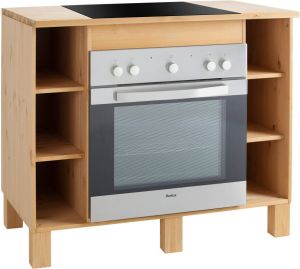 Home affaire Ombouwkast voor oven Oslo 100 cm breed in 2 diepten massief grenen met 23 mm werkblad