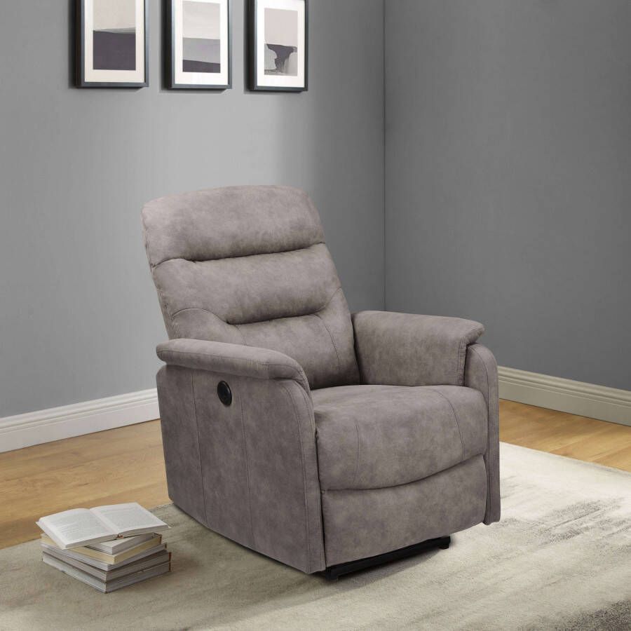 Home affaire Relaxfauteuil Coullon tv-stoel met slaapfunctie