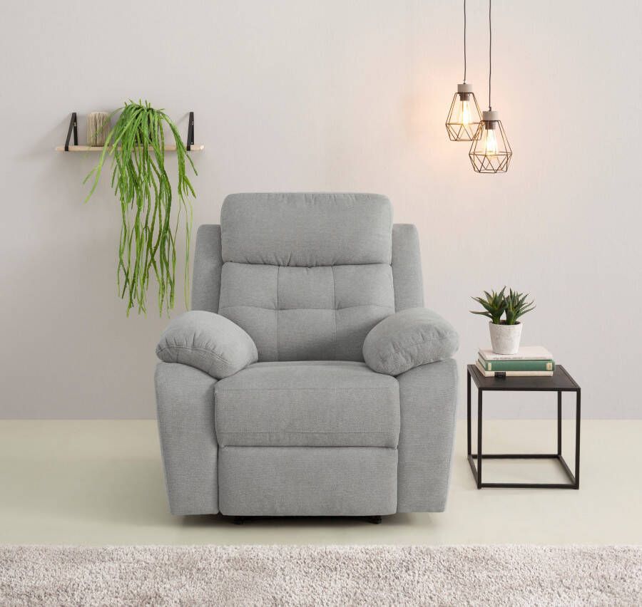 Home affaire Relaxfauteuil Lannilis fauteuil met slaapfunctie TV-stoel voor woonkamer