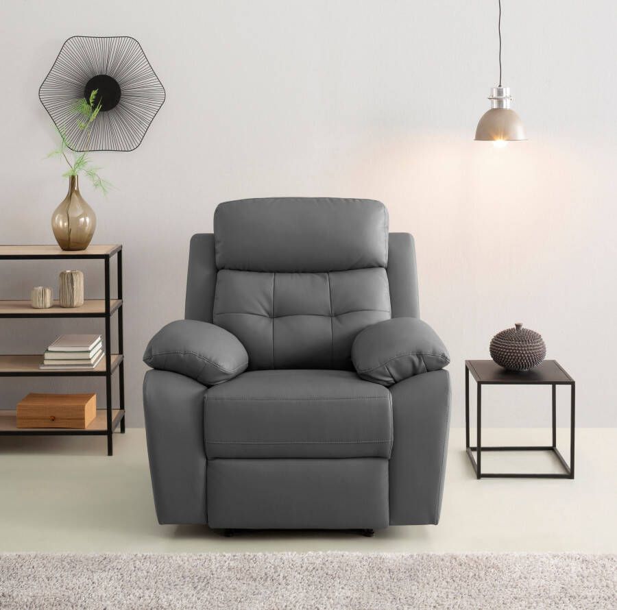 Home affaire Relaxfauteuil Lannilis fauteuil met slaapfunctie TV-stoel voor woonkamer