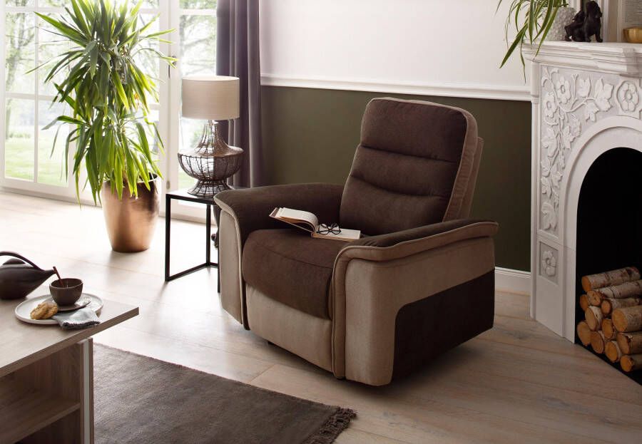 Home affaire Relaxfauteuil Maldini met elektrische relaxfunctie en usb-stekkeraansluiting breedte 109 cm