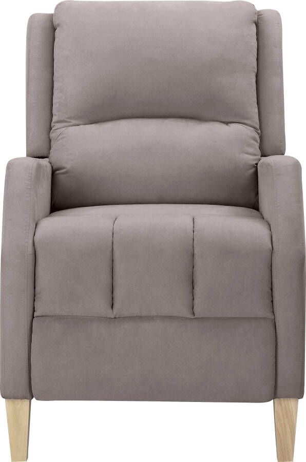 Home affaire Relaxfauteuil Tholey TV-fauteuil met Slaapfunctie met verstelling zit en rug gepolsterd zithoogte 51 cm (1 stuk)