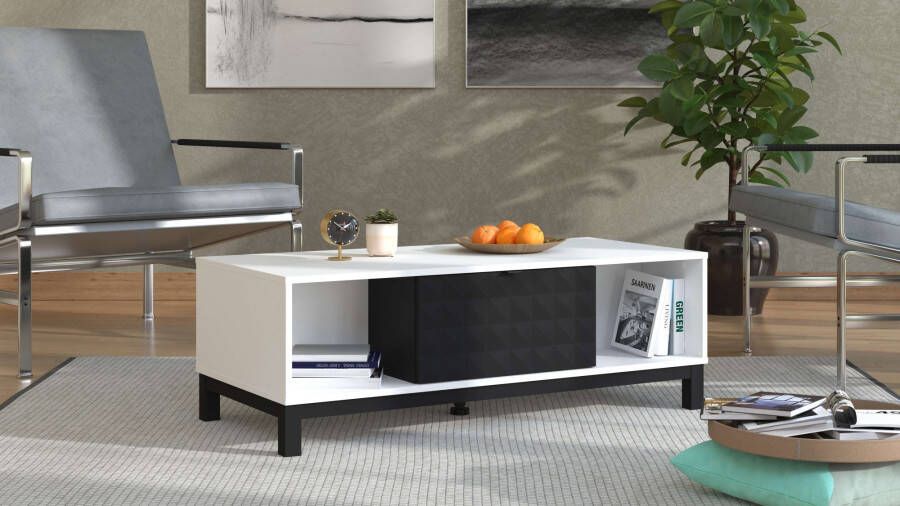 Home affaire Salontafel Sarthe 120 cm modern design met veel opbergruimte