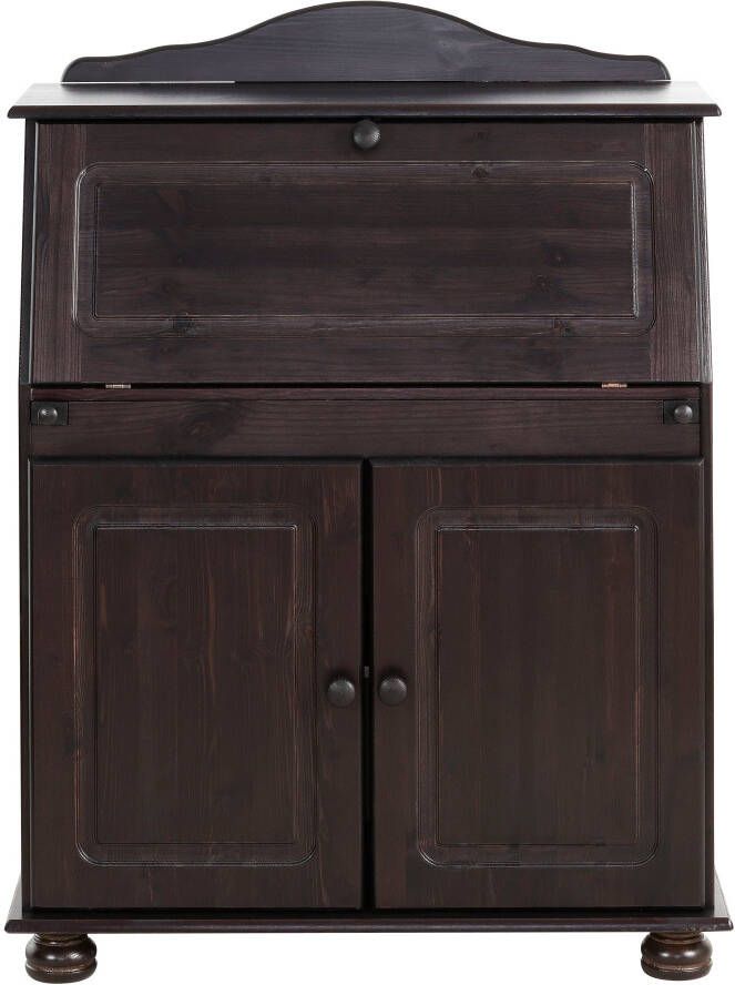 Home affaire Secretaire Mette gemaakt van massief hout breedte 82 cm