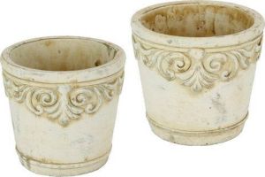 Home affaire Sierpot Keramieken sierpot met ornamenten (set 2 stuks)