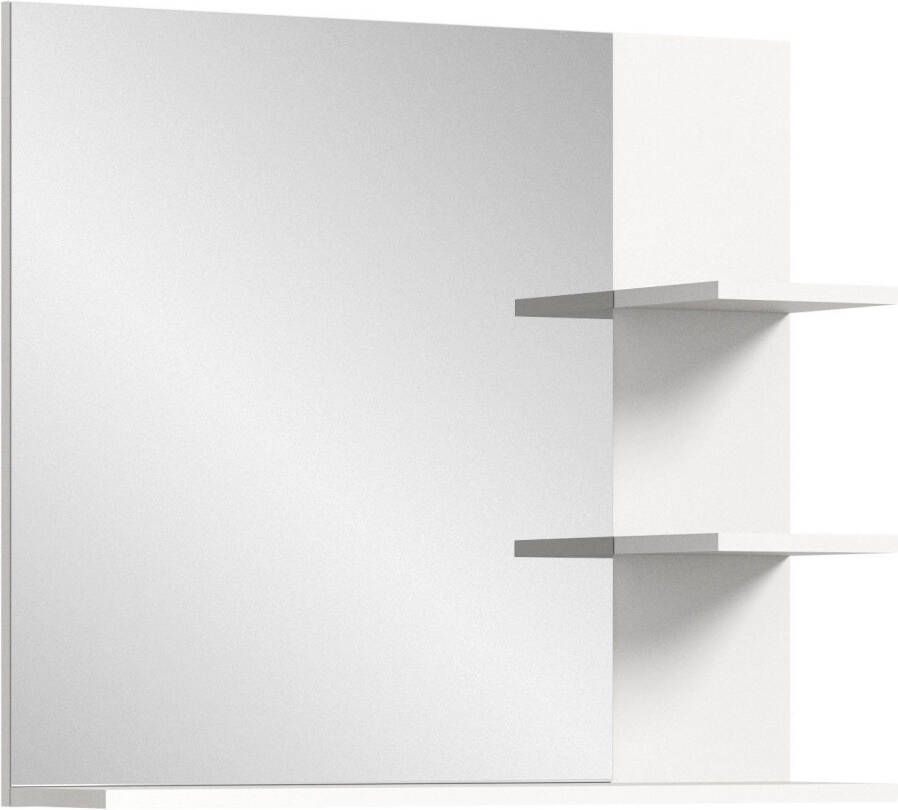 Home affaire Spiegel Landsby breedte 80 cm 3 legplanken hoogwaardig spiegelglas (1 stuk)