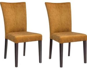 Home affaire Stoel Aspen Poten van massief beuken wengékleurig gelakt (set 2 stuks)