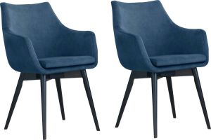 Home affaire Stoel met armleuningen New Queen (set 2 stuks)