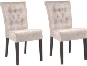 Home affaire Stoel Queen Eetkamerstoel met capitonnage set van 2 4 of 6 (set)