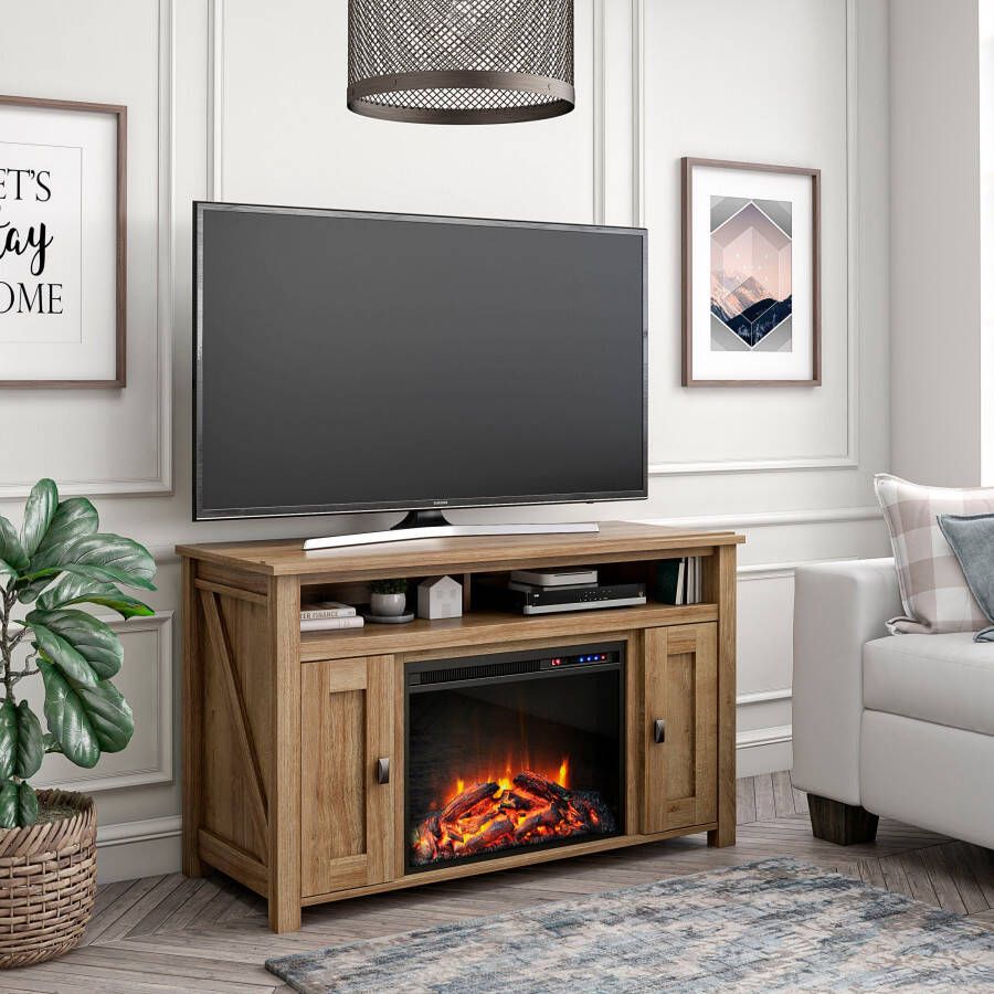 Home affaire Tv-meubel Allemond 1 verstelbare plank achter elke deur breedte 121 cm hoogte 74 5 cm