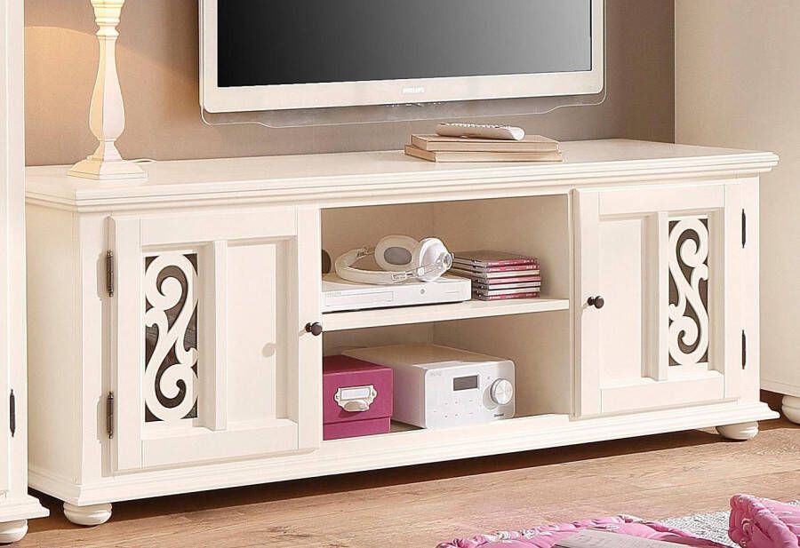 Home affaire Tv-meubel Arabeske met mooi decoratief freeswerk op de deurfronten breedte 160 cm